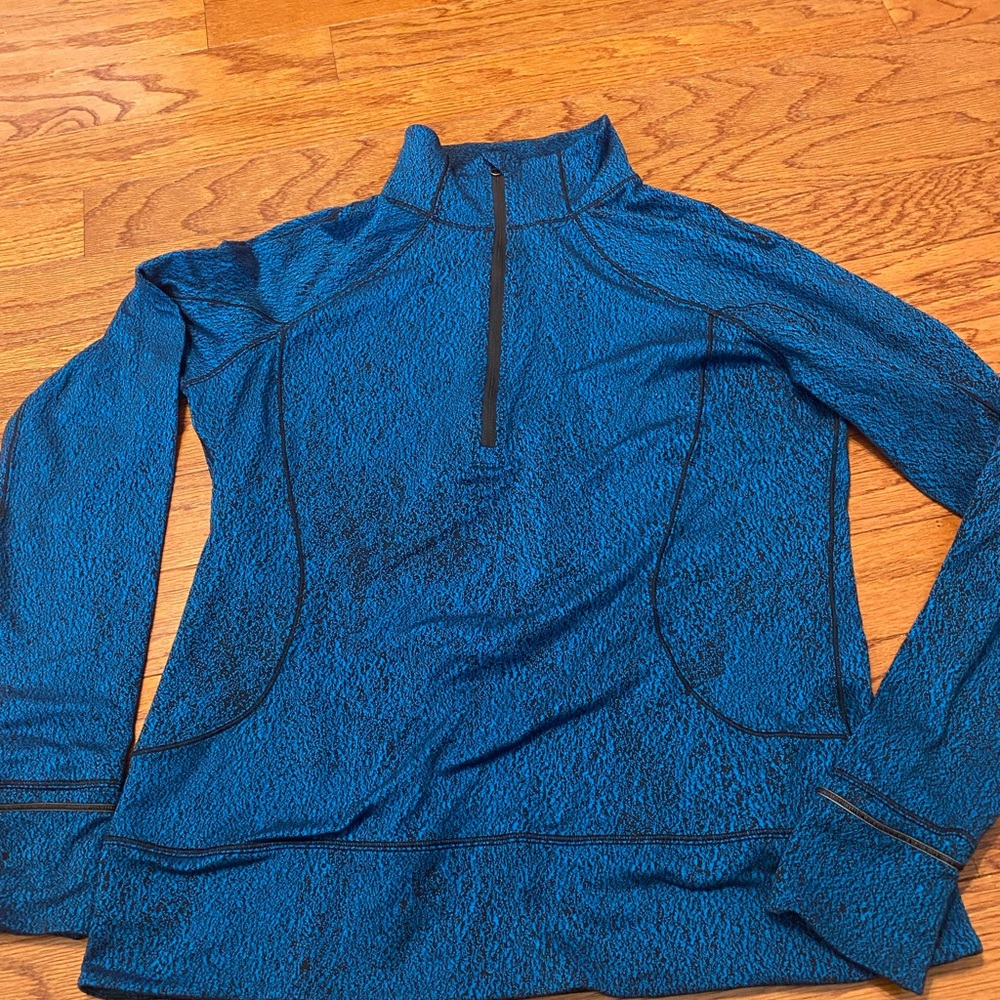 Women's Blue Quarter-Zip Top